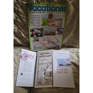 Southern New Jersey Vacationer Magazine And 3 Brochures Used